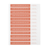 Frohe Weihnachten Glück Neujahr Whimsical Red (Bogen)