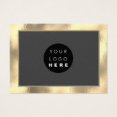 Frohe Weihnachten Glück Silvester Gold Gray Card L (Rückseite)