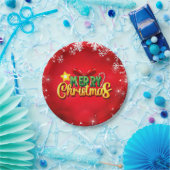 Frohe Weihnachten Glück Weihnachten Weihnachten Re Pappteller (Party)