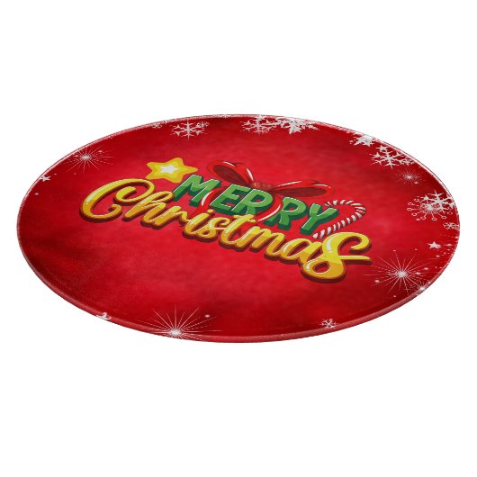 Frohe Weihnachten Glück Weihnachten Weihnachten Re Schneidebrett (Ecke)