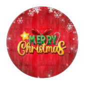 Frohe Weihnachten Glück Weihnachten Weihnachten Re Schneidebrett (Vorderseite)