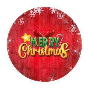 Frohe Weihnachten Glück Weihnachten Weihnachten Re Schneidebrett