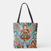 Frohe Weihnachten glücklich Fairy Magic Tasche (Rückseite)