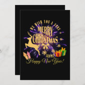 Frohe Weihnachten glücklich Neues Jahr (Vorne/Hinten)