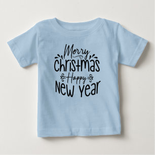Frohe Weihnachten glücklich Neues Jahr Baby T-shirt