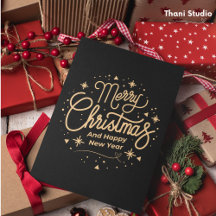 Frohe Weihnachten glücklich Neues Jahr Moderne Sch