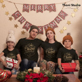 Frohe Weihnachten glücklich Neues Jahr Moderne Sch T-Shirt