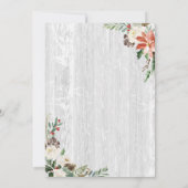 Frohe Weihnachten glücklich Neues Jahr Rustikales (Rückseite)