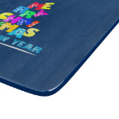 Frohe Weihnachten glücklich Neues Jahr Schneidebrett (Ecke)