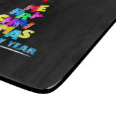 Frohe Weihnachten glücklich Neues Jahr Schneidebrett (Ecke)