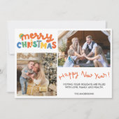 Frohe Weihnachten glücklich Neujahr Familie Foto (Vorderseite)