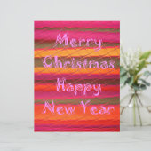 Frohe Weihnachten glücklich Neujahr Farbgestaltung Briefbogen (Stehend Vorderseite)