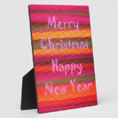 Frohe Weihnachten glücklich Neujahr Farbgestaltung Fotoplatte (Seite)