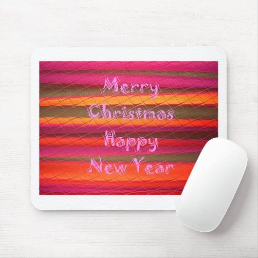 Frohe Weihnachten glücklich Neujahr Farbgestaltung Mousepad (Mit Mouse)