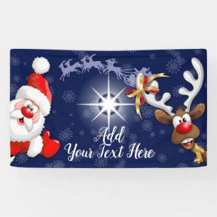 Frohe Weihnachten glücklich Weihnachten und Renti Banner