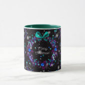 Frohe Weihnachten glücklich Zeit Geschenk Tasse (Zentrum)