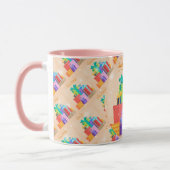 Frohe Weihnachten glücklich Zeit Geschenk Tasse (Links)