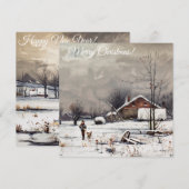 Frohe Weihnachten/glückliche Feiertage Feiertagskarte (Vorne/Hinten)