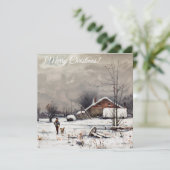 Frohe Weihnachten/glückliche Feiertage Feiertagskarte (Stehend Vorderseite)