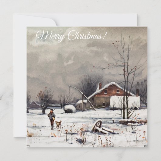 Frohe Weihnachten/glückliche Feiertage Feiertagskarte (Vorderseite)