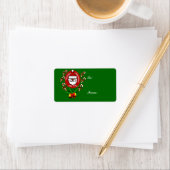 Frohe Weihnachten, glückliche Feiertage_Label Adressaufkleber (Insitu)