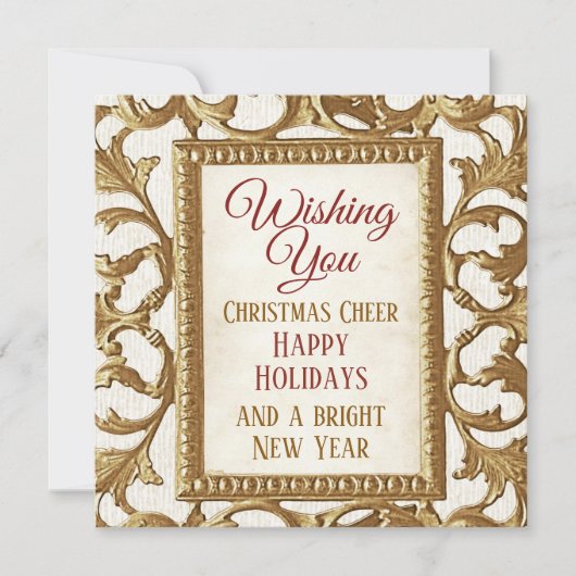 Frohe Weihnachten glückliche Feiertage Neujahr Gol (Vorderseite)