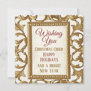 Frohe Weihnachten glückliche Feiertage Neujahr Gol