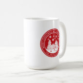 Frohe Weihnachten glückliche Ferien Winter Persona Kaffeetasse (VorderseiteRechts)