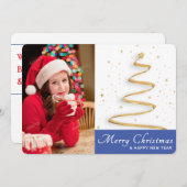 Frohe Weihnachten & Glückliche Neujahr Single Foto (Vorne/Hinten)