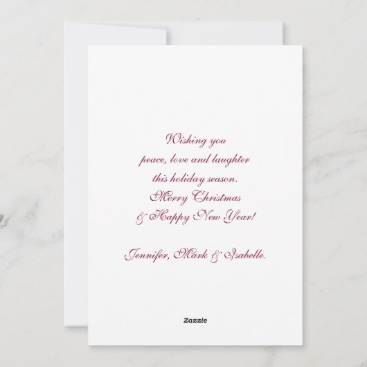 Frohe Weihnachten glückliche Neujahrsgeschenke & B (Rückseite)