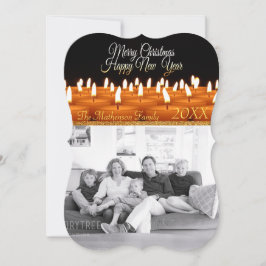 "Frohe Weihnachten" "Glückliche Neujahrskandale" Feiertagskarte