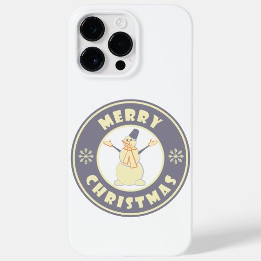 Frohe Weihnachten glückliche Snowman berühmten Kaf Case-Mate iPhone Hülle (Rückseite)
