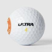 Frohe Weihnachten glückliche Snowman berühmten Kaf Golfball (Logo)