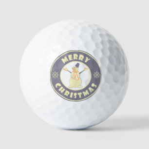 Frohe Weihnachten glückliche Snowman berühmten Kaf Golfball