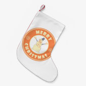 Frohe Weihnachten glückliche Snowman berühmten Kaf Kleiner Weihnachtsstrumpf (Vorderansicht (hängend))
