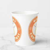 Frohe Weihnachten glückliche Snowman berühmten Kaf Pappbecher (Links)