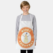 Frohe Weihnachten glückliche Snowman berühmten Kaf Schürze (Getragen)