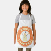 Frohe Weihnachten glückliche Snowman berühmten Kaf Schürze (Insitu)