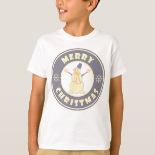 Frohe Weihnachten glückliche Snowman berühmten Kaf T-Shirt