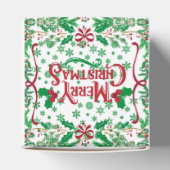 Frohe Weihnachten glückliche Tage Geschenkschachtel (Oben)