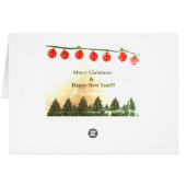 Frohe Weihnachten, glückliche Weihnachten im neuen (Rückseite Horizontal)