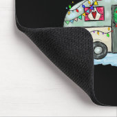 Frohe Weihnachten Glücklicher Camper Spaß Camping Mousepad (Ecke)