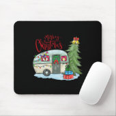 Frohe Weihnachten Glücklicher Camper Spaß Camping Mousepad (Mit Mouse)