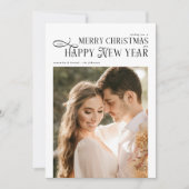 Frohe Weihnachten Glückliches Neues Jahr 2 Fotos N (Vorderseite)