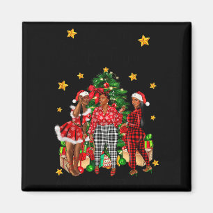 Frohe Weihnachten Glückliches Neues Jahr Afroameri Magnet