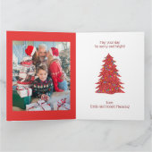 Frohe Weihnachten & glückliches neues Jahr Dankeskarte (Innenseite)