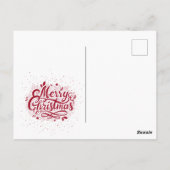 Frohe Weihnachten & glückliches neues Jahr Postkarte (Rückseite)