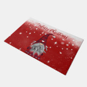 Frohe Weihnachten Gnome Doormat Fußmatte (Schrägansicht)
