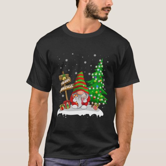 Frohe Weihnachten Gnome Familie Weihnachten T-Shirt (Vorderseite)