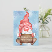 Frohe Weihnachten Gnome für die Weihnachtsfeiertag (Stehend Vorderseite)